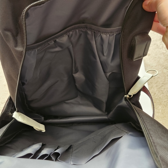 Nezuko Demon Slayer Anime Cosplay School Travel White Black Large Backpack NWOT - Picture 9 of 12